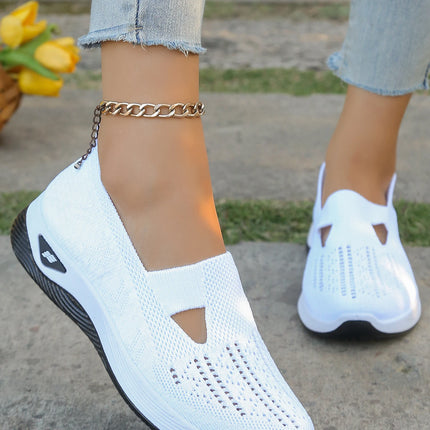 Zapatos de verano para mujer: zapatillas informales, sencillas, para las cuatro estaciones, ligeras, planas y lisas.