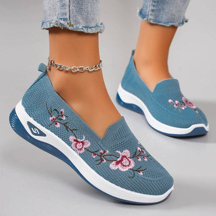 Spring and Autumn New Women's Sports Shoes Fashionable Breathable Lightweight Non-Slip Wear-Resistant Casual Sports Shoes Flat Shoes Loafers - MimiStylez