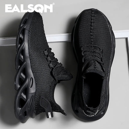 Zapatillas deportivas negras para correr para hombre, informales, marrones, para exteriores, de malla transpirable, ligeras y con absorción de impactos para mujer