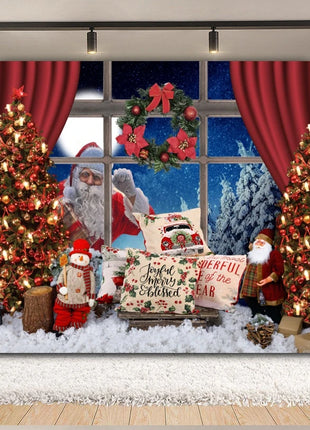 Christmas Backdrop Xmas Tree Fireplace Christmas Background