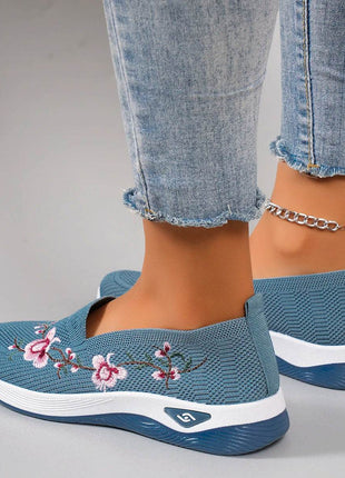 Spring and Autumn New Women's Sports Shoes Fashionable Breathable Lightweight Non-Slip Wear-Resistant Casual Sports Shoes Flat Shoes Loafers - MimiStylez