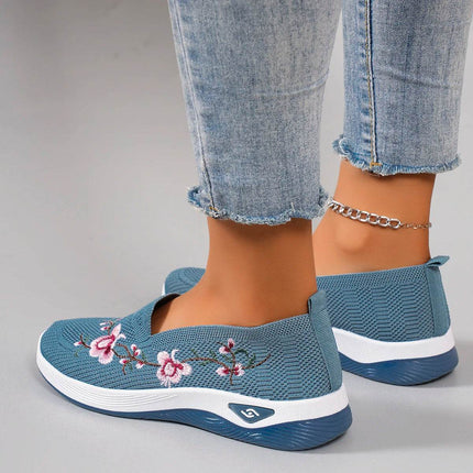 Spring and Autumn New Women's Sports Shoes Fashionable Breathable Lightweight Non-Slip Wear-Resistant Casual Sports Shoes Flat Shoes Loafers - MimiStylez