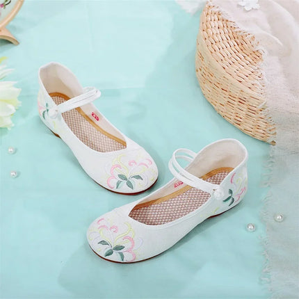 Embroidery Women Shoes, Vintage Woman Sneakers