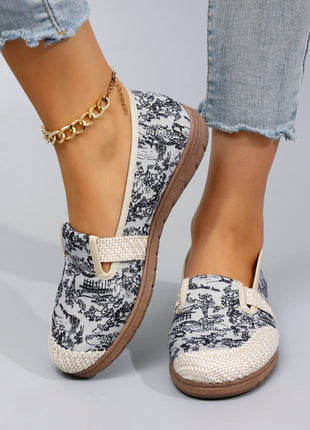 Women's Casual Sports Shoes, Comfortable, Breathable, Lightweight and Wear-Resistant Lazy Shoes, Soft-Soled Flat Shoes