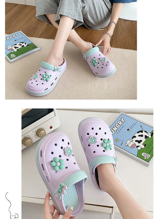 Fashion Sandals Waterproof Slippers Women Shoes Summer Outdoor Slides Soft Sole Clogs