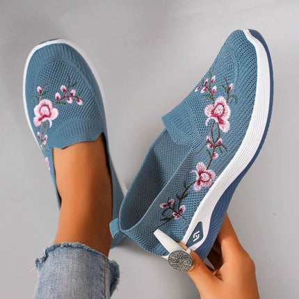 Spring and Autumn New Women's Sports Shoes Fashionable Breathable Lightweight Non-Slip Wear-Resistant Casual Sports Shoes Flat Shoes Loafers - MimiStylez