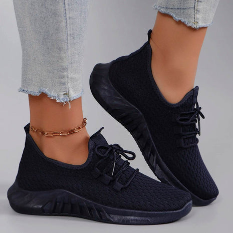 Women's summer breathable mesh flat shoes women's shoes casual sports shoes - MimiStylez