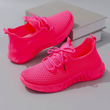 Women's summer breathable mesh flat shoes women's shoes casual sports shoes - MimiStylez