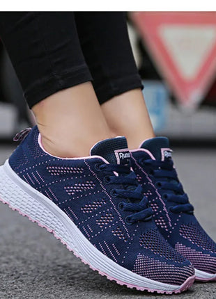 Women Casual Shoes Fashion Breathable Walking Mesh Flat Shoes Sneakers Women Gym Shoes Female Footwear
