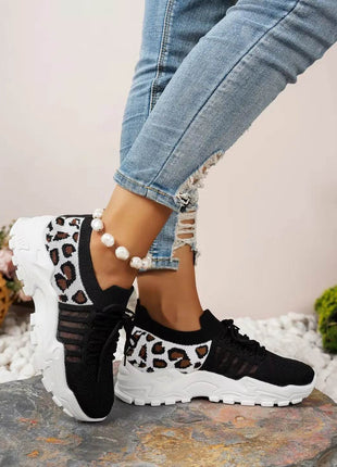 Women's Shoes [Leopard print sneakers] lightweight and breathable women's casual sneakers - MimiStylez