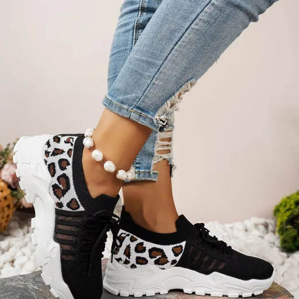 Women's Shoes [Leopard print sneakers] lightweight and breathable women's casual sneakers - MimiStylez
