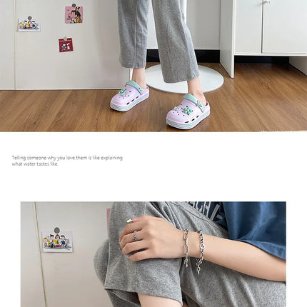Fashion Sandals Waterproof Slippers Women Shoes Summer Outdoor Slides Soft Sole Clogs