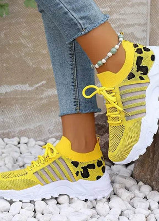Women's Shoes [Leopard print sneakers] lightweight and breathable women's casual sneakers - MimiStylez