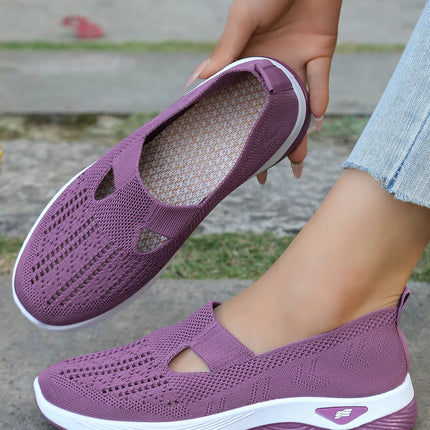Zapatos de verano para mujer: zapatillas informales, sencillas, para las cuatro estaciones, ligeras, planas y lisas.