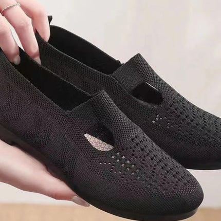 Zapatos sin cordones ligeros y transpirables para mujer
