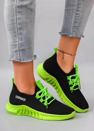 Women's Breathable Mesh Flat Shoes, Women's Shoes, Casual Sneakers Shoes - MimiStylez