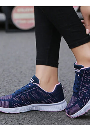 Women Casual Shoes Fashion Breathable Walking Mesh Flat Shoes Sneakers Women Gym Shoes Female Footwear