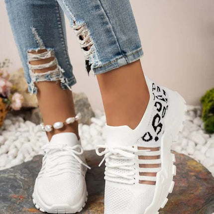 Women's Shoes [Leopard print sneakers] lightweight and breathable women's casual sneakers - MimiStylez