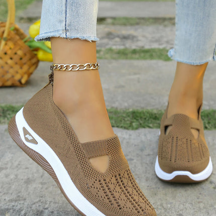 Zapatos de verano para mujer: zapatillas informales, sencillas, para las cuatro estaciones, ligeras, planas y lisas.