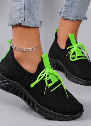 Women's summer breathable mesh flat shoes women's shoes casual sports shoes - MimiStylez
