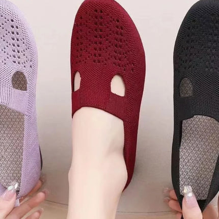 Zapatos sin cordones ligeros y transpirables para mujer