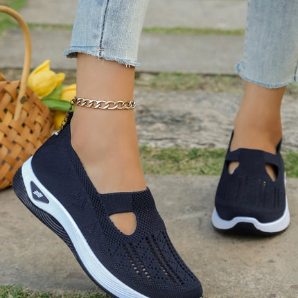 Zapatos de verano para mujer: zapatillas informales, sencillas, para las cuatro estaciones, ligeras, planas y lisas.