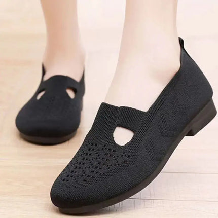 Zapatos sin cordones ligeros y transpirables para mujer