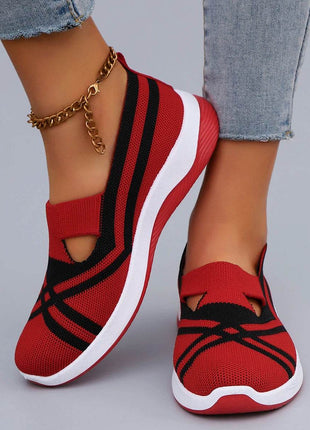 Women's Casual Sports Shoes Comfortable, Breathable, Lightweight, Wear Resistant Lazy Shoes, Soft Soled Flat Shoes - MimiStylez