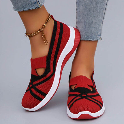 Women's Casual Sports Shoes Comfortable, Breathable, Lightweight, Wear Resistant Lazy Shoes, Soft Soled Flat Shoes - MimiStylez