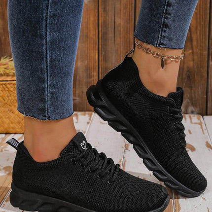 Women's shoes breathable sneakers, casual sneaker lace-up hoes, lightweight shoes - MimiStylez