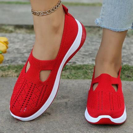 Zapatos de verano para mujer: zapatillas informales, sencillas, para las cuatro estaciones, ligeras, planas y lisas.