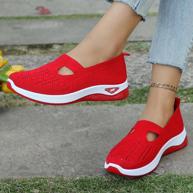 Zapatos de verano para mujer: zapatillas informales, sencillas, para las cuatro estaciones, ligeras, planas y lisas.
