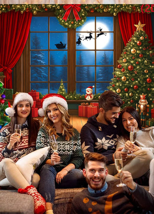 Christmas Tree Backdrop Merry Christmas Decorations Backdrop