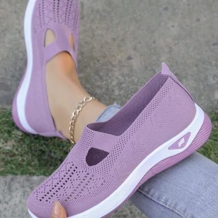 Zapatos de verano para mujer: zapatillas informales, sencillas, para las cuatro estaciones, ligeras, planas y lisas.