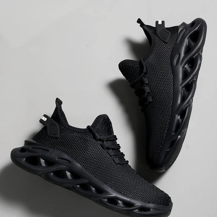 Zapatillas deportivas negras para correr para hombre, informales, marrones, para exteriores, de malla transpirable, ligeras y con absorción de impactos para mujer