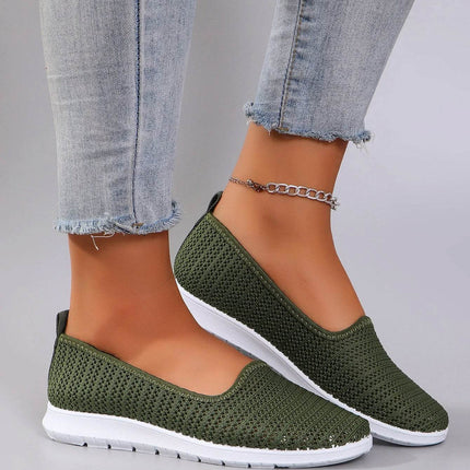 Women's summer breathable mesh flat shoes, casual sneakers - MimiStylez
