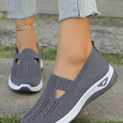 Zapatos de verano para mujer: zapatillas informales, sencillas, para las cuatro estaciones, ligeras, planas y lisas.