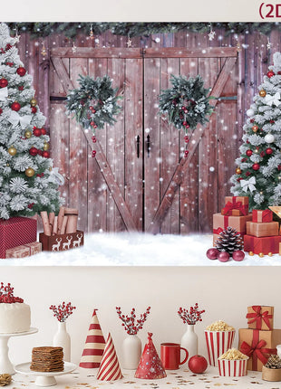 Christmas Tree Backdrop Merry Christmas Decorations Backdrop