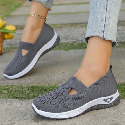 Zapatos de verano para mujer: zapatillas informales, sencillas, para las cuatro estaciones, ligeras, planas y lisas.