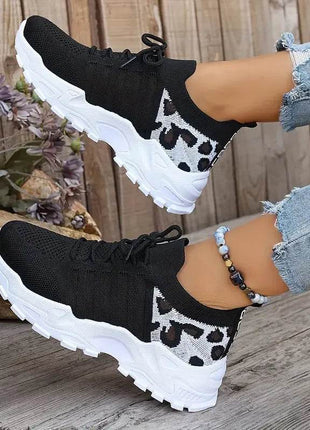 Women's Shoes [Leopard print sneakers] lightweight and breathable women's casual sneakers - MimiStylez
