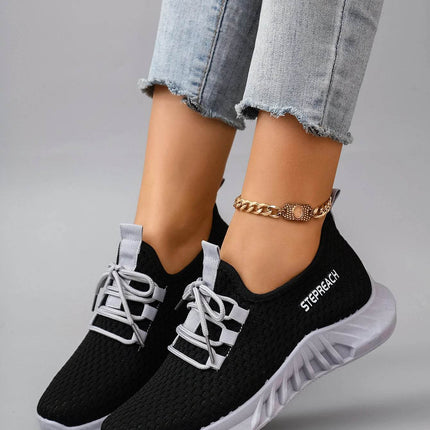 Women's Breathable Mesh Flat Shoes, Women's Shoes, Casual Sneakers Shoes - MimiStylez