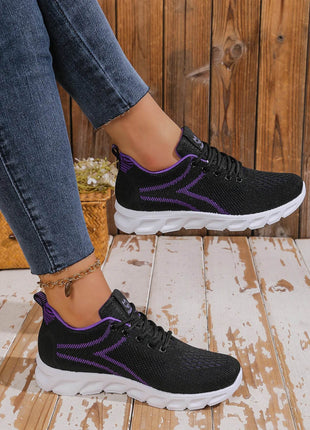 Women's shoes breathable sneakers, casual sneaker lace-up hoes, lightweight shoes - MimiStylez
