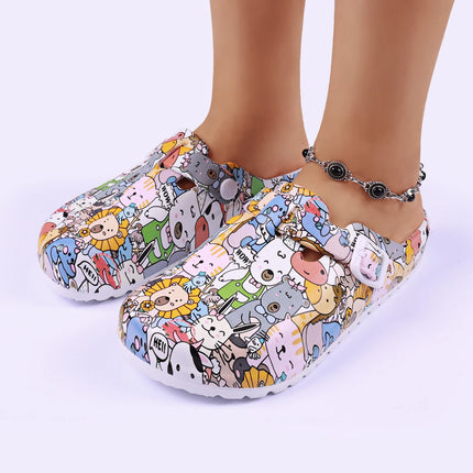 Sandalias planas elegantes con plantillas suaves y correa ajustable, fáciles de poner y cómodas, para mujer.