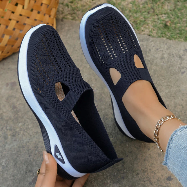 Zapatos de verano para mujer: zapatillas informales, sencillas, para las cuatro estaciones, ligeras, planas y lisas.