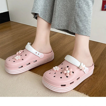 Fashion Sandals Waterproof Slippers Women Shoes Summer Outdoor Slides Soft Sole Clogs