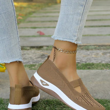 Zapatos de verano para mujer: zapatillas informales, sencillas, para las cuatro estaciones, ligeras, planas y lisas.