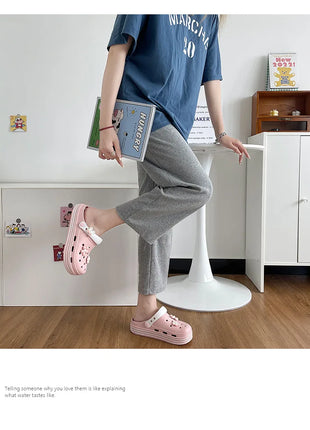 Fashion Sandals Waterproof Slippers Women Shoes Summer Outdoor Slides Soft Sole Clogs
