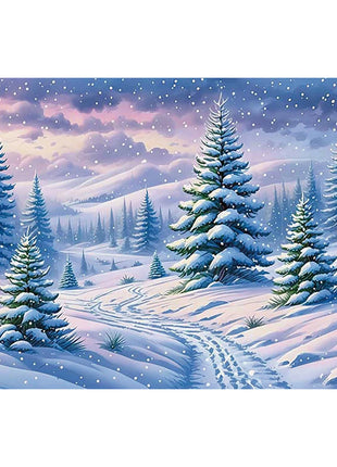 Christmas Trees Custom Backdrop Gift Cabins Yards Backgrounds For Decoration