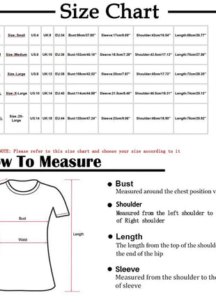 Loose Short Sleeve V-Neck Printed Womens Half Sleeve T-Shirt - MimiStylez