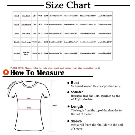 Loose Short Sleeve V-Neck Printed Womens Half Sleeve T-Shirt - MimiStylez